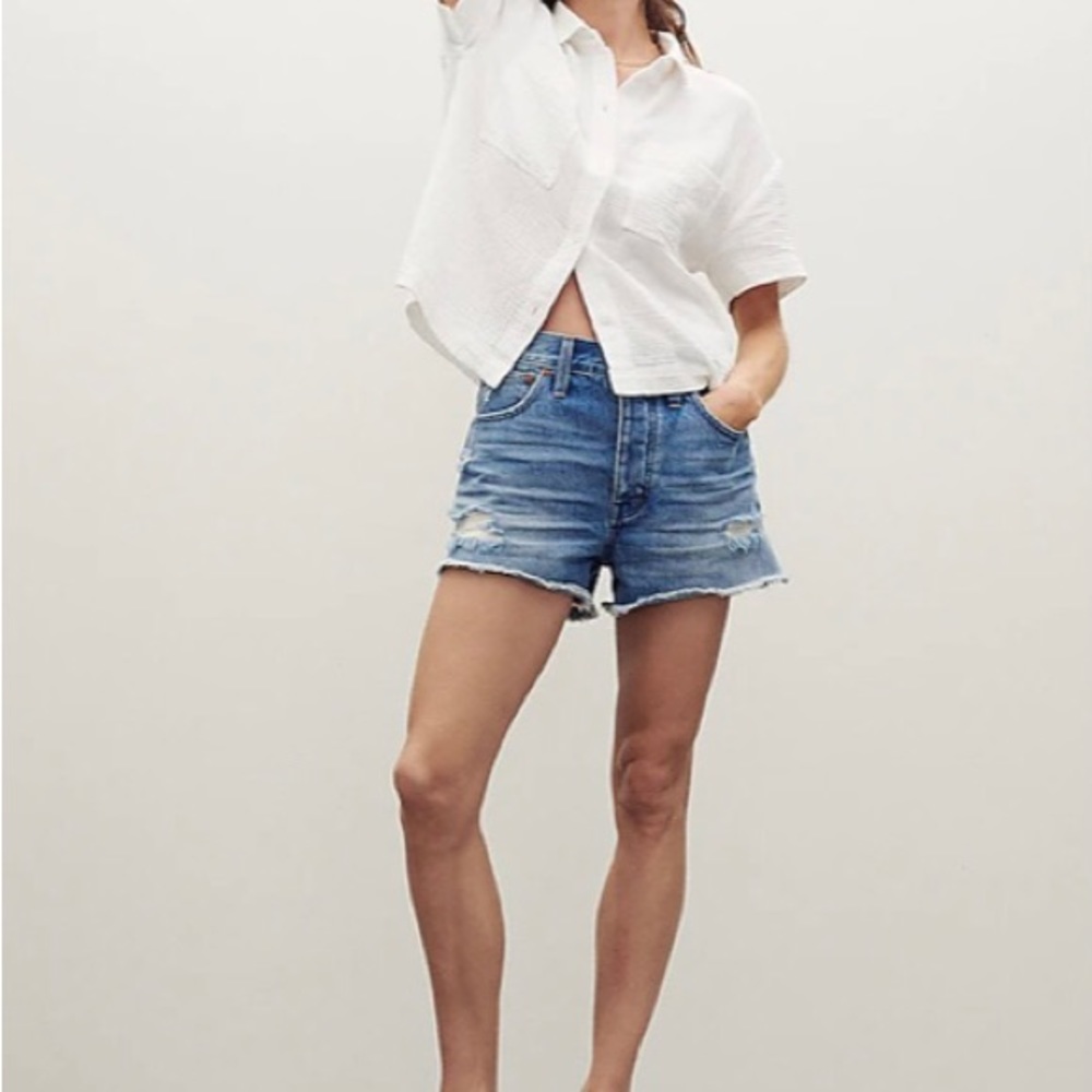 Madewell high waisted shorts